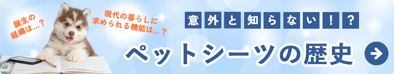 ペットシーツの歴史