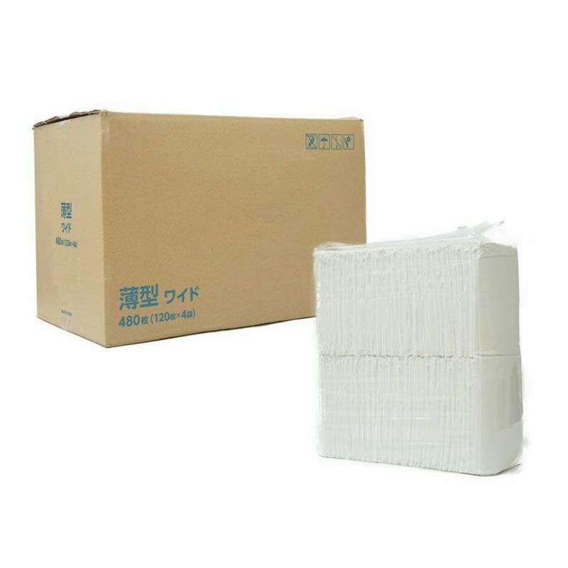薄型ペットシーツ ワイド 480枚（120枚入×4袋）