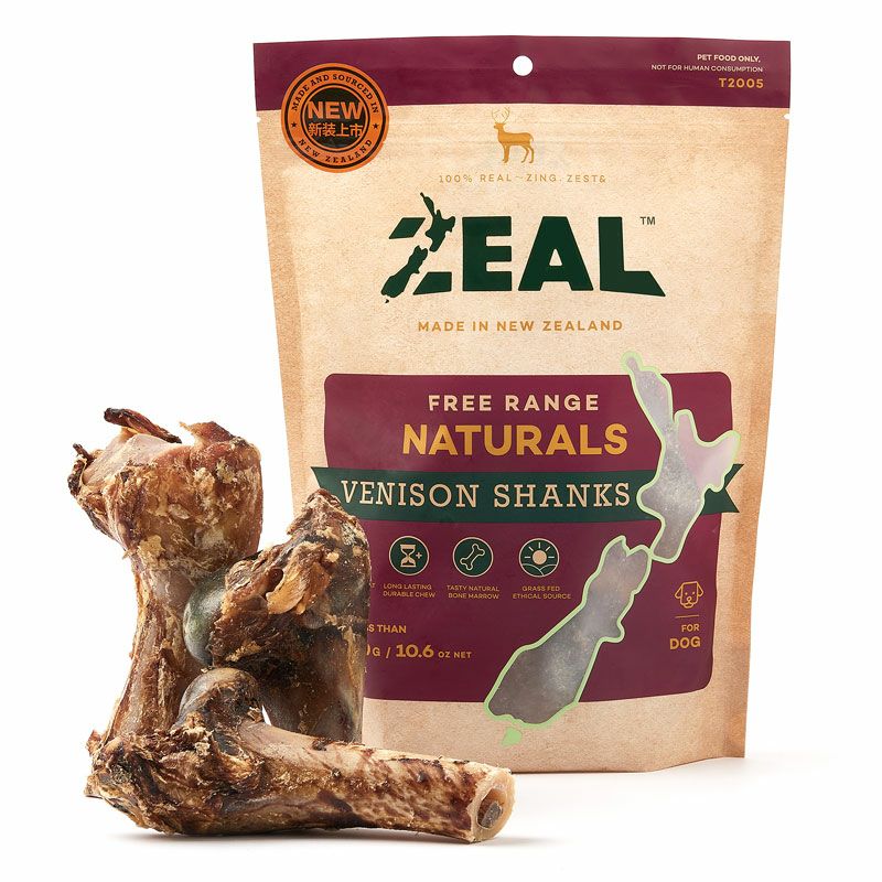 ZEAL　フリーレンジ　鹿のすね　300g