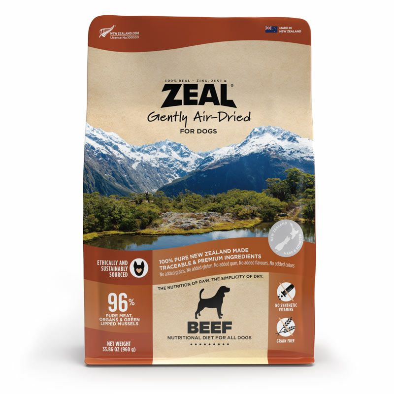 ZEAL　プレミアムエアドライフード　ビーフレシピ　960g